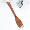 Natural Coconut Bowl Set: Coconut Shell Bowl with Coconut Wood Spoon and Fork for Fruit, Smoothies, and Salads