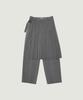 GROVE Honor Wrap Skirt Pants (Gray)