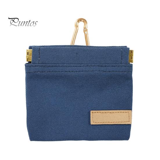 

Холщовая сумка для закусок для домашних животных, портативная, без помощи рук, с винтажным покрытием, водонепроницаемая сумка для лакомств для собак с самозакрывающимся отверстием для дрессировки щенков или использования на открытом воздухе синий