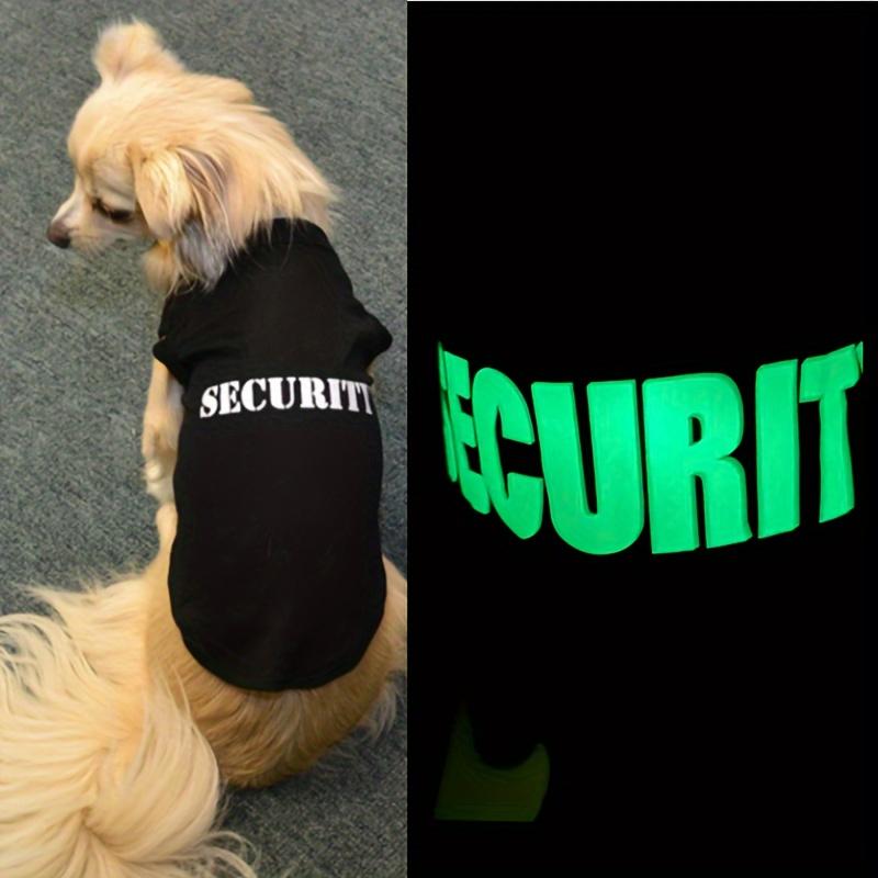 

Жилет безопасности для собак Рубашка для домашних питомцев Футболка для щенков Одежда для собак, кошек, средних и маленьких рубашек для собак Жилет из технических тканей с флуоресцентной печатью