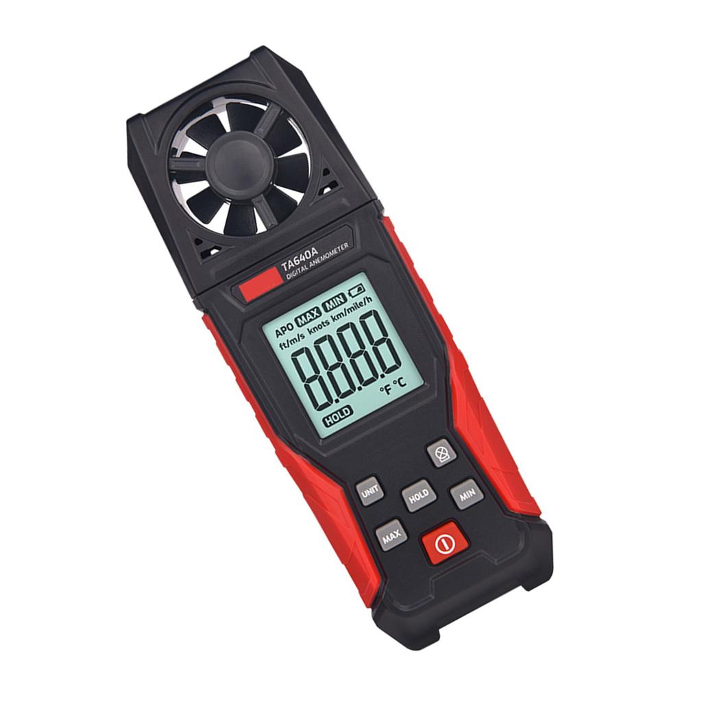 Professional Digital Anemometer Air Velocity Gauge Precision Wind Speed Meter for Wind Speed Temperature Measurement
