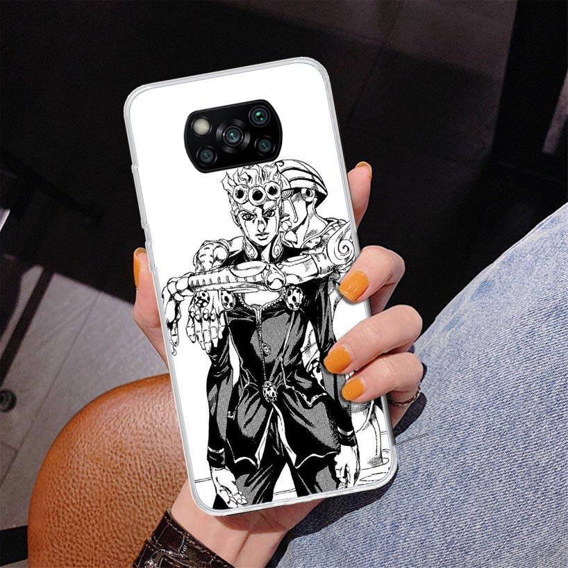 JoJo Bizarre Adventure Phone Case For Xiaomi Poco X7 X6 X5 Pro F7 Ultra Redmi 15C 15 13C 13 12C 12 10 10A 10C 9 9A 9C 9T Cover P