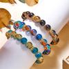 Bracelet en Perles de Verre Cristal Coréen Pour Femmes Perles Colorées Guérison Charms Réglables Bracelets Charms de Fête Bijoux Personnalité