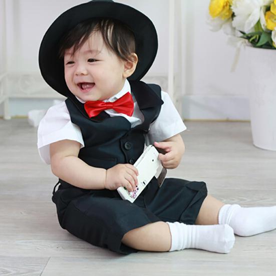 Solid Color Baby Kids Tie Adjustable Necktie Bowtie Party Photography Props
