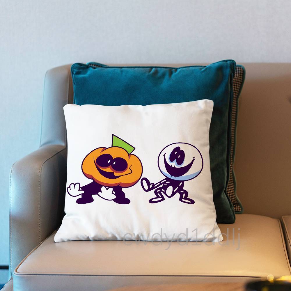 

SSpooky Month Anime Pillow Case Cover Square Sofa With For Pattern Comfortable Cushion suitable Of Room 30x30cm