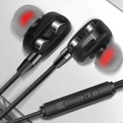 A4 Earphones Clear Design In-Ear Dual Sound Ergonomic Moving Coil In-Ear Wired Sport