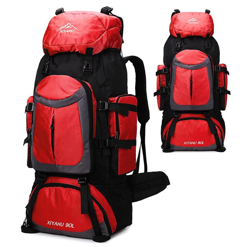 Multifunkční velkokapacitní outdoorový horolezecký batoh Sportovní cestovní voděodolný a oděru odolný batoh Unisex ležérní cestovní taška