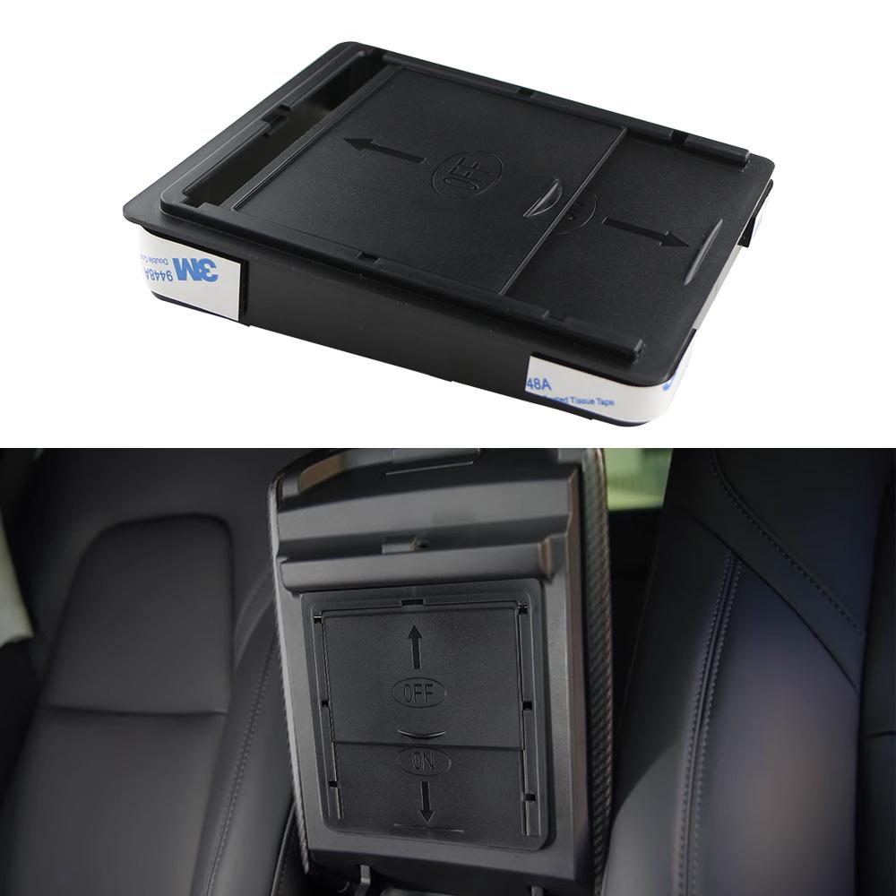 Armrest Hidden Storage Box for Tesla Model 3/Y Magnetic Center Console Organizer Privacy Storage Armrest Box Car Accessories