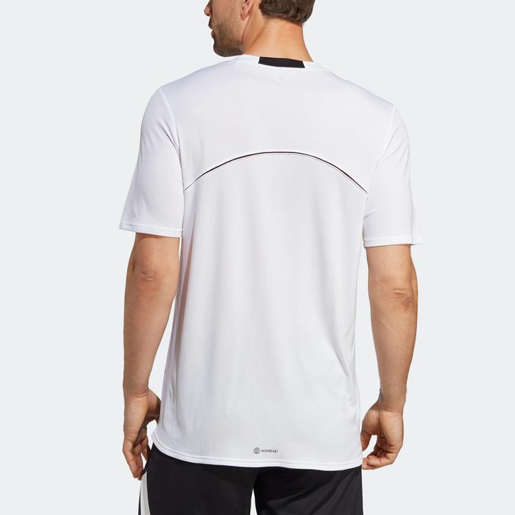 Adidas Designed for Movement HIIT Training Tee White/Black Men Streetwear IB7921