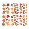 A84E-Thanksgiving Fall Leaves Window Clings For Glass Window Seasonal Autumn Decoration
