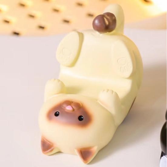 Harz Katzenfigur Handyhalter Niedlicher Katzenförmiger Brillenhalter Tiergeschenke für Katzenliebhaber Heim-Büro-Schreibtischdeko