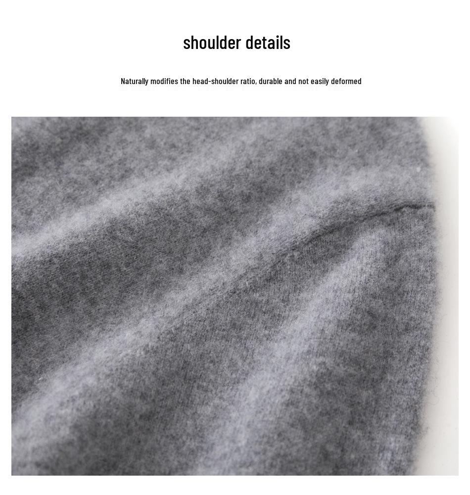 Men's Wool Cashmere Knit Zipper Cardigan - Autumn/Winter Warmth, Versatile Stand Collar, Loose Fit.