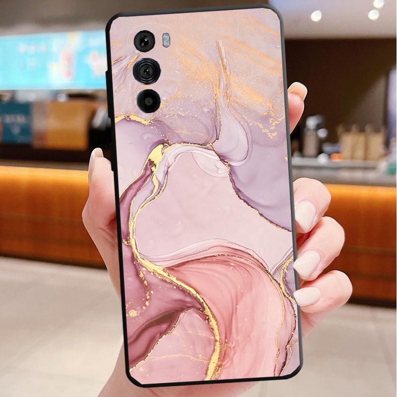 Phone Case For Motorola Edge 50 40 Pro 60 50 40 30 Ultra Neo Fusion Moto G85 G72 G53 G54 G84 G13 G32 Blue Greem Marble