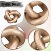 3 Link Chain Decor Coffee Table Minimalist Boho Geometric Decorative Knot for Bedroom