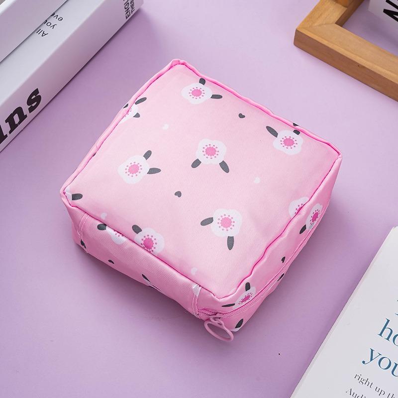 Sanitary Pad Pouch Cosmetic Bag for Gaskets Cable Case Portable Waterproof Organizer Pouch Mini Pouch Cute Toiletry Bag