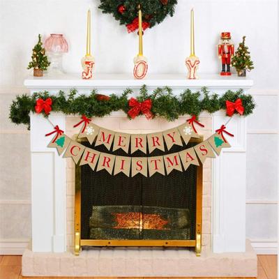 Merry Christmas! Hemp Banners, Christmas Party Decorations