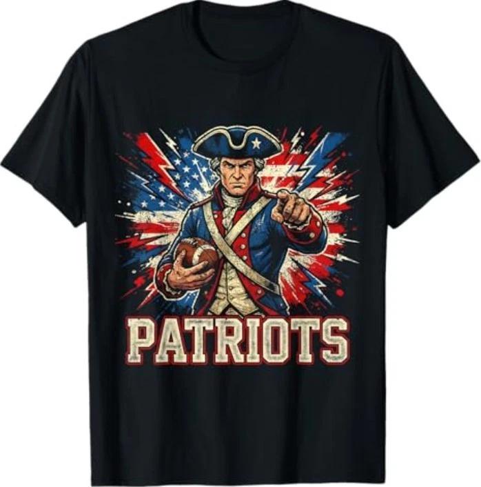 Vintage Patriots High School Spirit Go Patriots Love T-Shirt 3XL