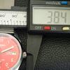 AUTOMATIC VINTAGE REFURBISHED SEIKO 5 JAPAN 6309A MENS RED DIAL WATCH a441164-4