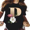 Polyester 100% New Short-sleeved T-shirt Female Summer Students Round Neck Loose Large Size Women's Casual Short-sleeved Blouse