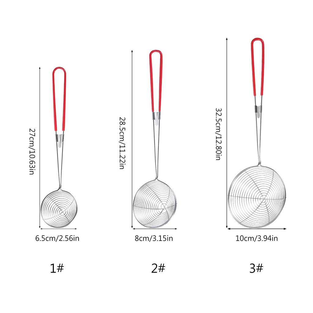 Compact and Practical 201 Stainless Steel Strainer Spoon Professional Skimmer Spoon Perfect for Soups Stews and More