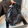 Retro Shoulder Bag, Women's Trendy Fashion and Simple Korean Tote Bag, Casual Large-capacity Shoulder Bag.