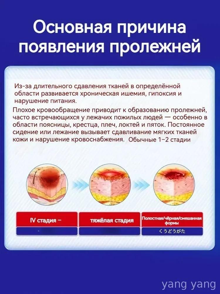 Cream for trophic ulcers and dry skin cracks