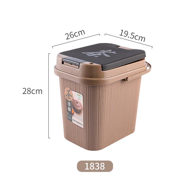 Kung Fu Tea Set Accessory: Tea Dregs Drainage Bucket and Tea Tray Waste Container for Tea Ceremony