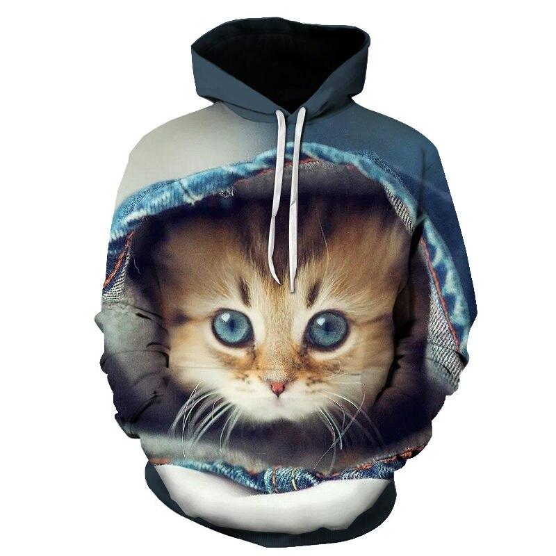 Hoodies Men/Women 3D Sweatshirt Funny Print Cat Hoodies Tops Cartoon Hoodies Men/Women 3D Sweatshirt Funny Print Cat Hoodies Tops Cartoon