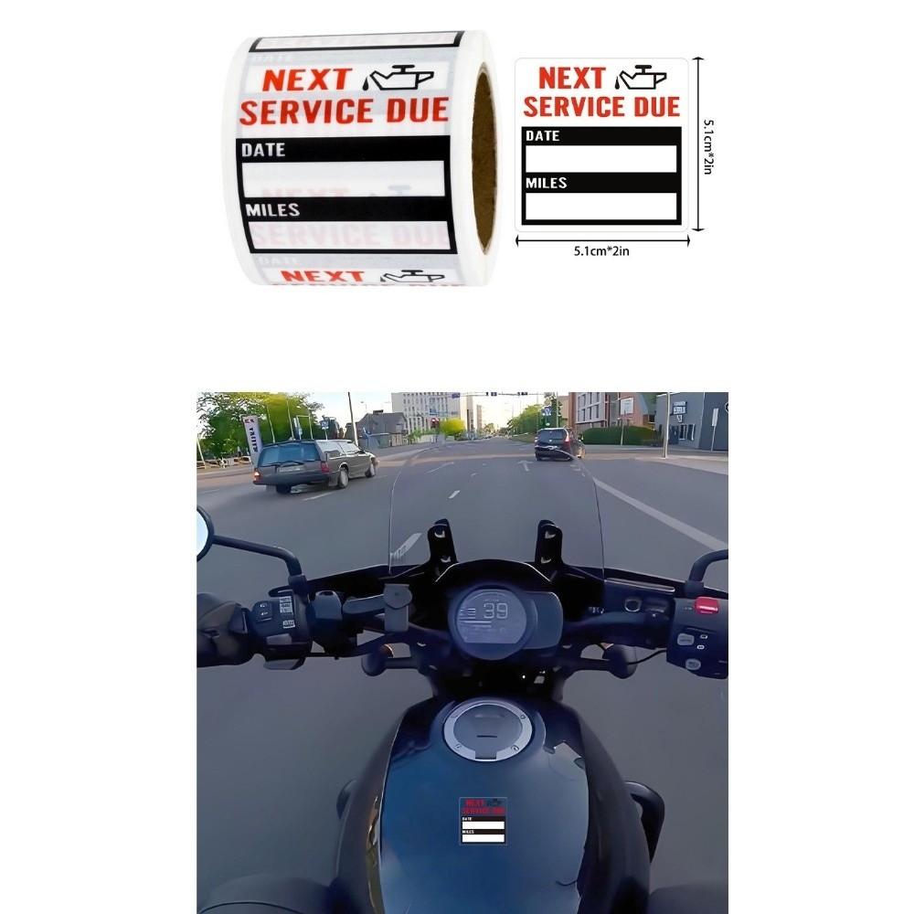 Clear Transparent Surface Maintenance Reminder Label Car Service Sticker Auto Repair Shop
