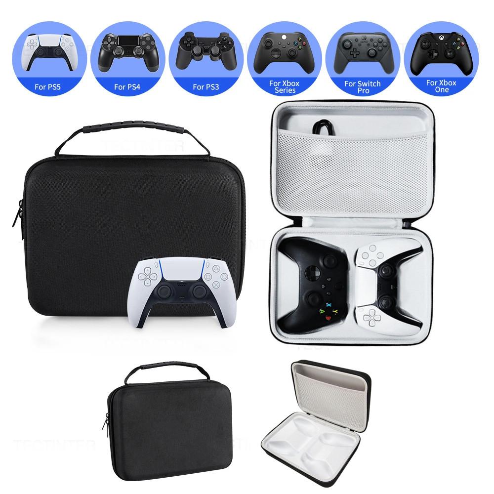 Portable Carrying Case for PS5/PS4/Xbox Series Dual Controller EVA Hard Shell Universal Gamepad Storage Bag