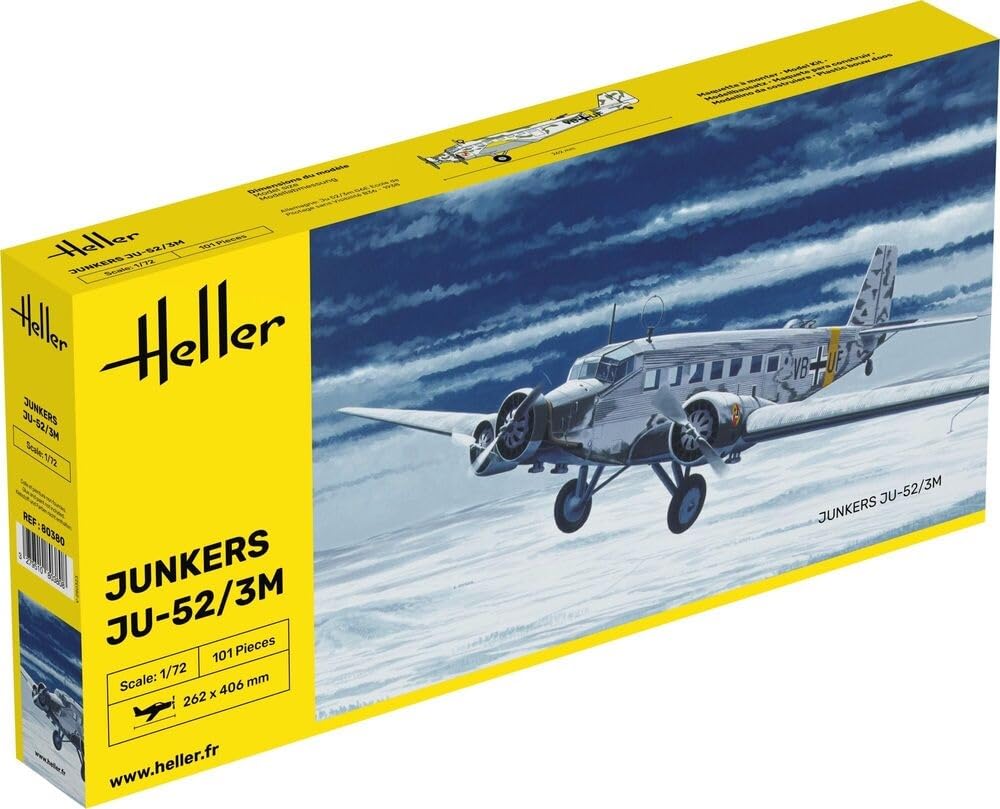 

Heller German Junkers transport aircraft 1/72 WW.II JU-52/3M