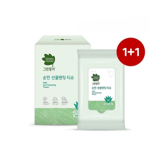 

Greenfinger Pure Sun Cleansing Tissue (5 Sheets X 6 Packs, 1+1 Value Set)