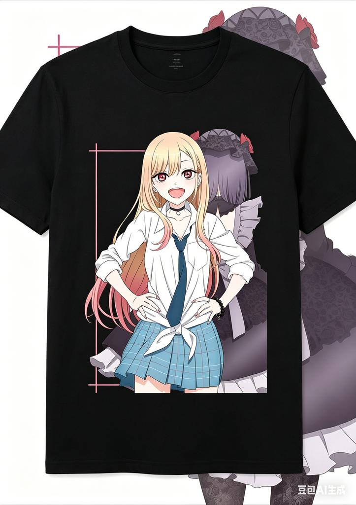 My DressUp Darling Marin Kitagawa Fashion Printed TShirt Unisex Summer Casual Cotton Top Anime Streetwear Tshirts