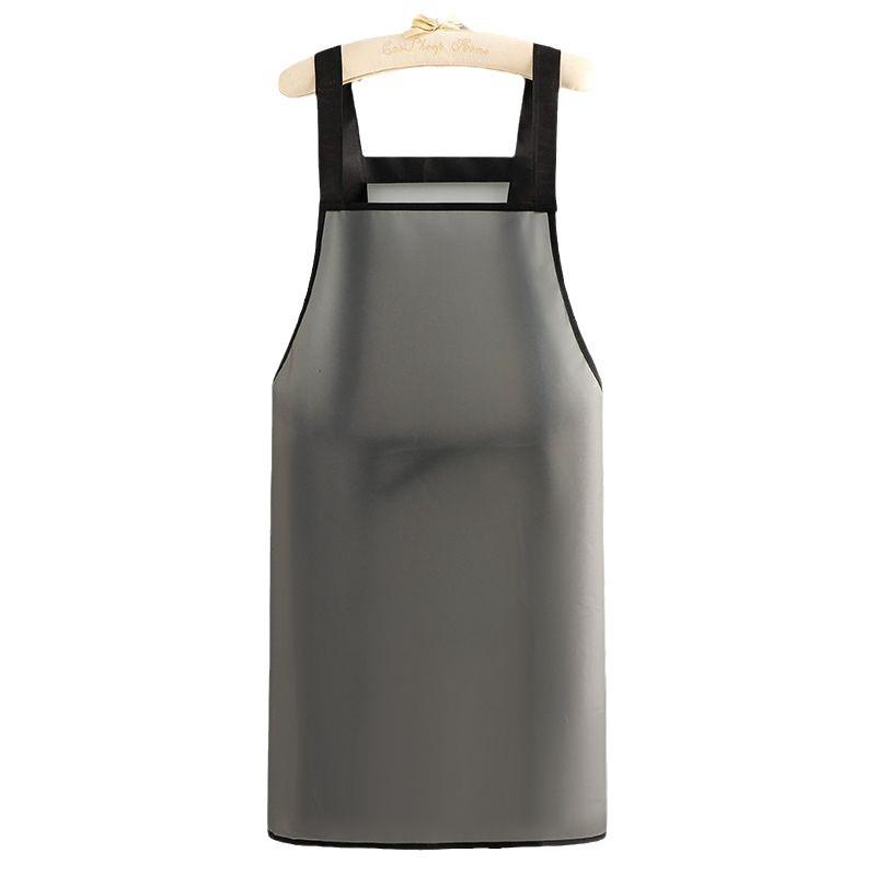 Unisex TPU Transparent Waterproof Apron: Fashionable, Oil-Proof, Ideal for Home, Kitchen, or Restaurant Dishwashing & Seafood Prep