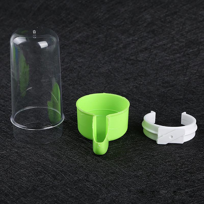 High Quality 1Pc Bird Feeder Plastic Food Water Feeding Automatic Drinker Parrot Pet Dispenser Drinking Cup Bowls Parrot Cage