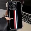 Phone Case for iPhone 17 Air 16E 15 16 Pro Max Luxury Sports Line Cool Stripe Cover 14 Plus 13 12 Mini Soft Shell Silicone Funda