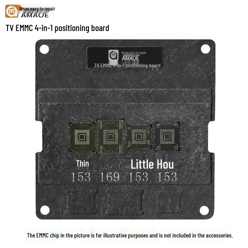 Amiao LCD TV EMMC Chip BGA153/BGA169 Magnetic Reballing and Positioning Board