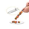 Stainless Steel BBQ Skewers Reusable BBQ Skewers with Storage Tube Stainless Steel BBQ Needle Stick Outdoor Camping Picnic Tools