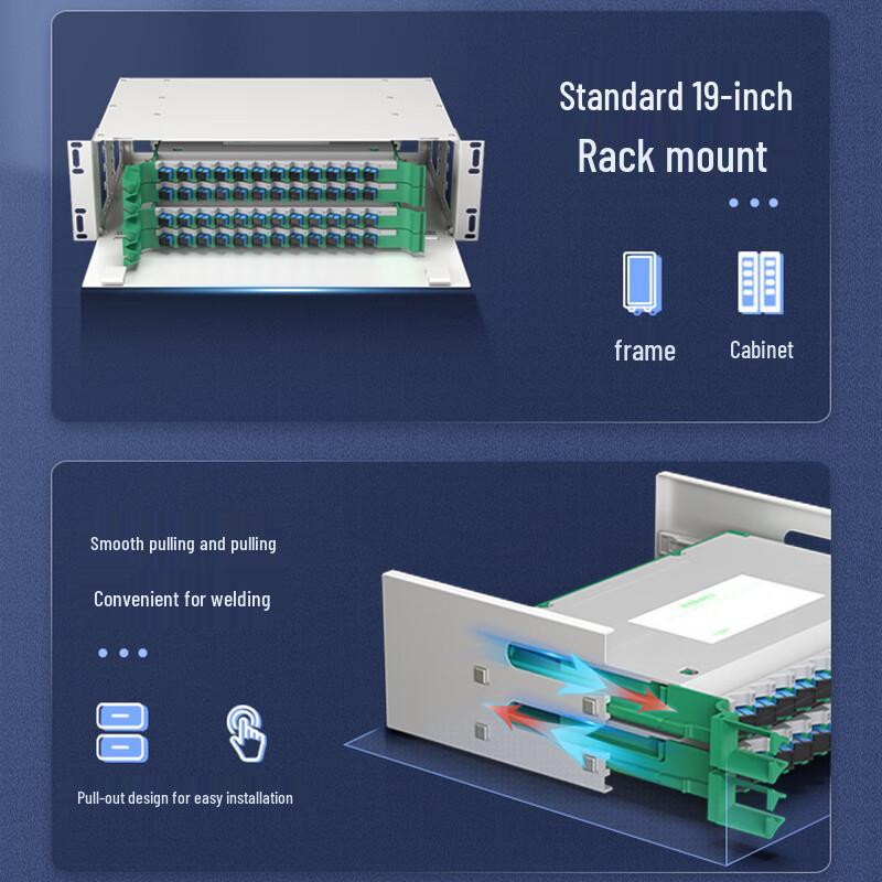 Zhongke Optoelectronics ZK-ODF Series 19-inch Rack-Mount Fiber Optic Distribution Frame