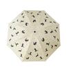 Automatic Sun Umbrella Folding UV Protection Parasol for Women Cartoon Cute Cat Pattern Rainproof Compact Three-fold Umbrella