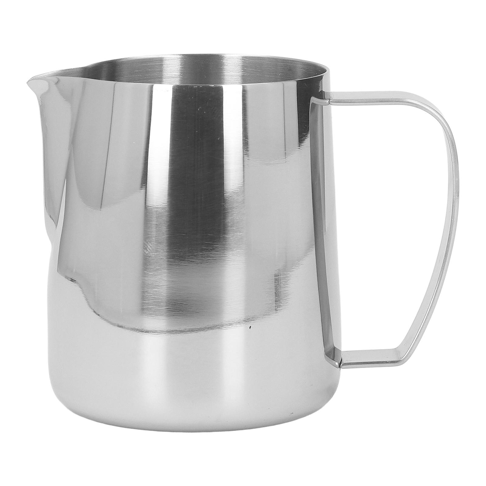 Milk Frothing Pitcher Thickened Stainless Steel Tip Mouth Milk Frother Cup Milk Steaming Pitcher 450ml