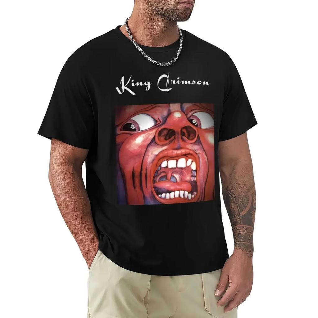 In the Court Of The Crimson King - King Crims×n T-Shirt Customs Design Your Own Oversized Mens