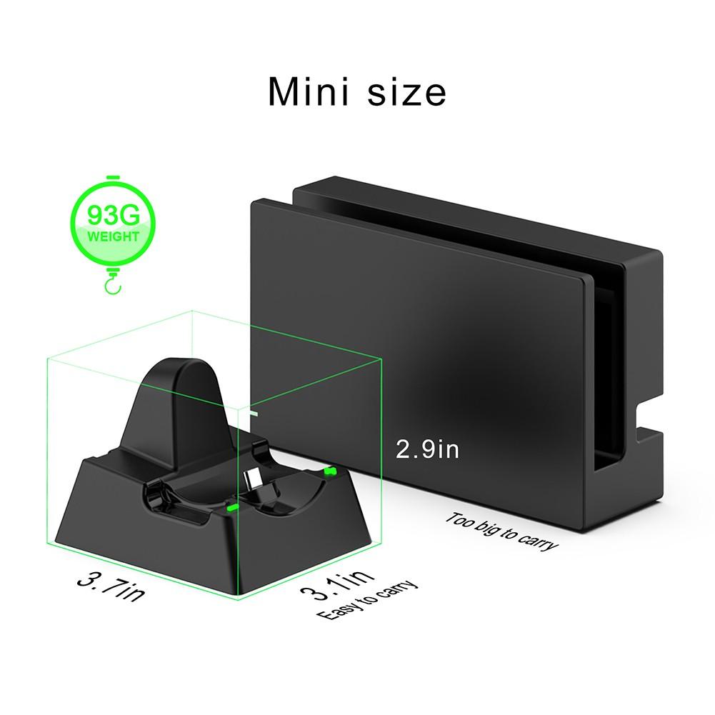 Ladestation/Ständer für Nintendo Switch Controller, Joy-Con mit einem USB-Typ-C-Ladekabel, Switch-Controller-Ladegerät, Ladestation
