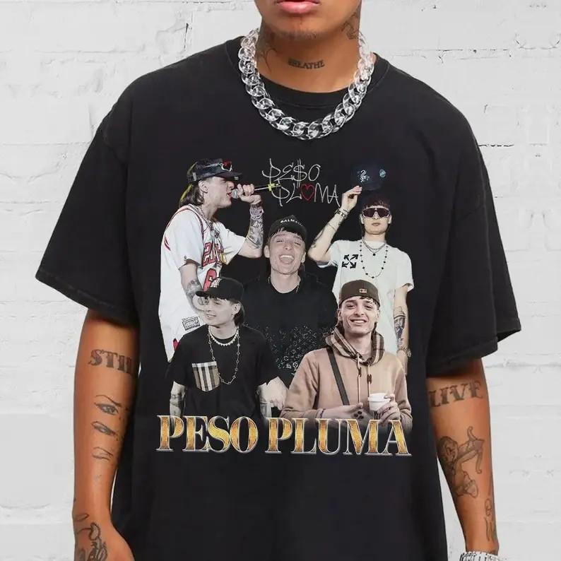 Peso Pluma Gift For Fans Black T-Shirt Cotton All Size S-5XL S