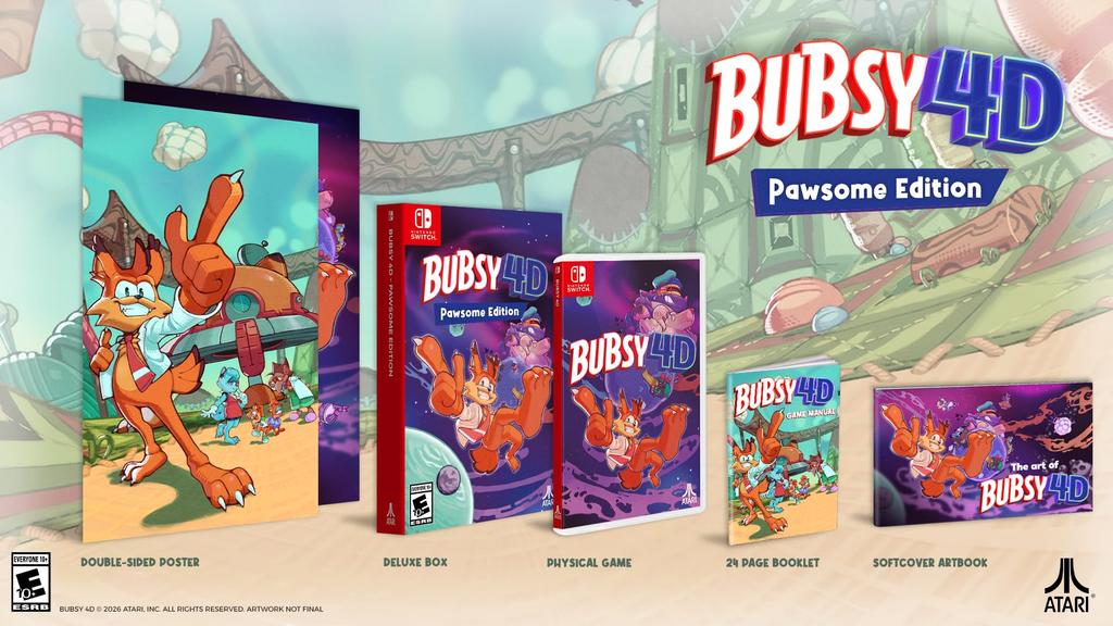 Bubsy 4D Pawsome Edition North Switch - (Import Version America) –