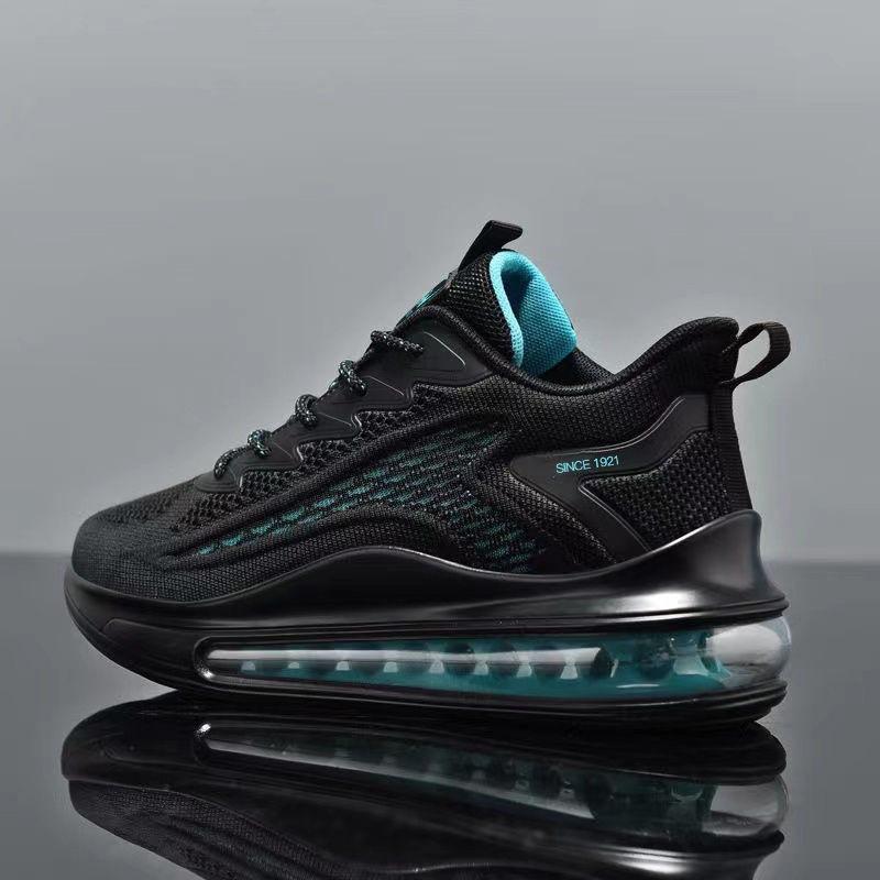 Men's Shoes Summer New Fashion Fly-woven Mesh Breathable Comfortable Lightweight Air Cushion Bottom Sports Shoes