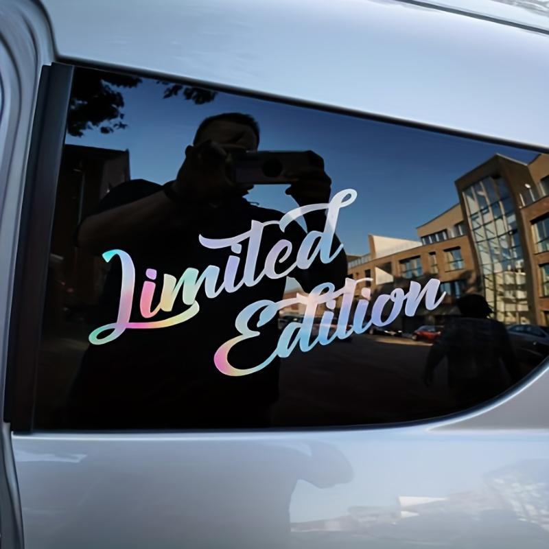Limited Edition Car Windshield Stickers Auto Windscreen Side Window Waterproof Decor Decals Rainbow Colors Hologram Sticker