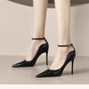 Fashion Shoes Green Blue Women Pumps Fashion Office Shoes Sexy High Heels Silk Stiletto Heels Women Sandals  Heels Women