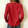 Women Casual Long Sleeve Crew Neck Top Patchwork Design Lightweight Comfortable Fit Loose Style Pullover Shirt for Everyday Wear