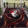 Soft Floor Carpet Bournemouth Football Pattern Area Rug Decorative Mat For Home Room Decoration